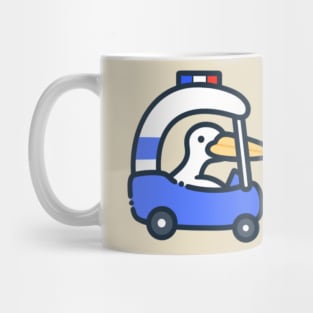 capybara and pelican car chase Mug